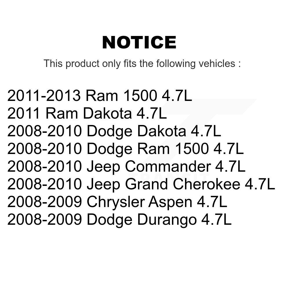 Bobine allumage pour Ram 1500 Dodge Jeep Grand Cherokee Dakota Chrysler Aspen 4.7L KMP-100042