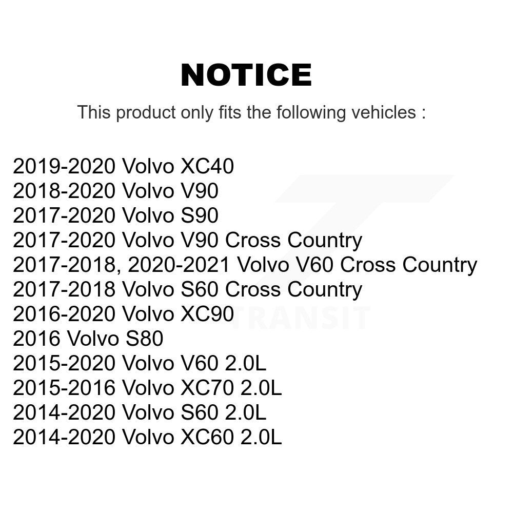 Bobine allumage pour Volvo XC60 XC90 XC40 S60 V60 Cross Country XC70 S90 V90 S80 KMP-100200