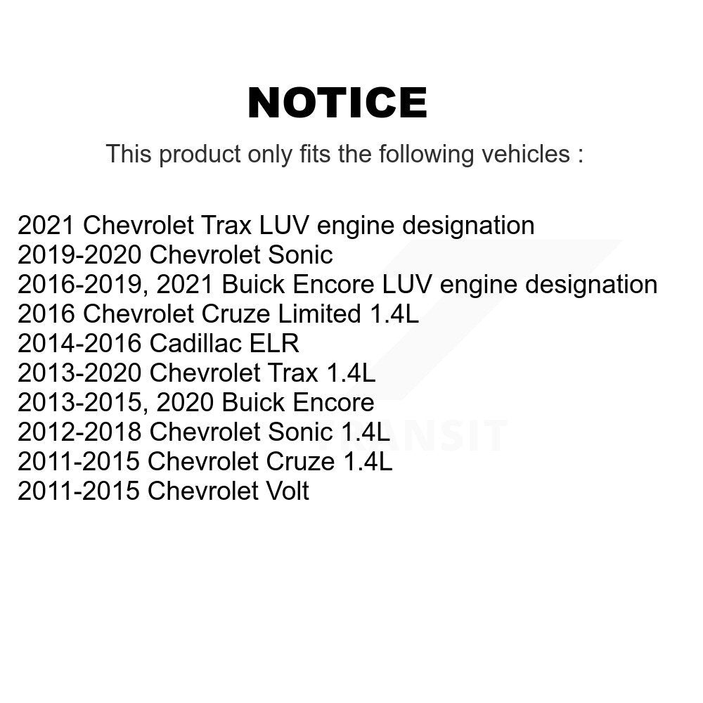 Bobine allumage pour Chevrolet Cruze Buick Encore Trax Sonic Limited Volt Cadillac KMP-100373