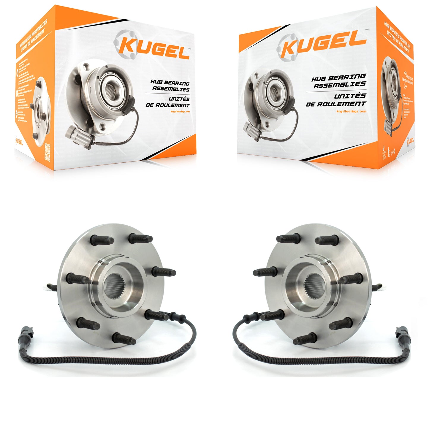 [Avant] Kit d'ensemble roulement de roue et moyeu pour Ford F-150 Heritage F-250 4WD avec 4-Wheel ABS K70-100386
