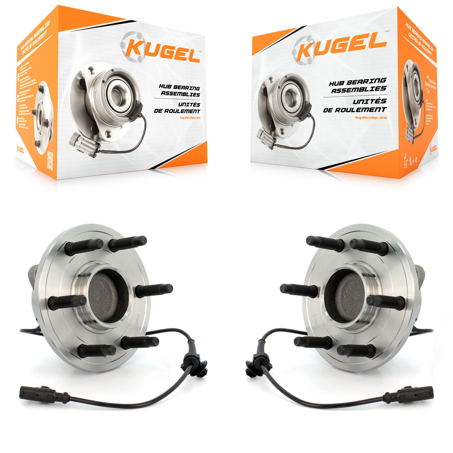 [Avant] Kit d'ensemble roulement de roue et moyeu pour Chevrolet Silverado 1500 GMC Sierra Tahoe Suburban Yukon XL Avalanche Cadillac Escalade ESV K70-100429