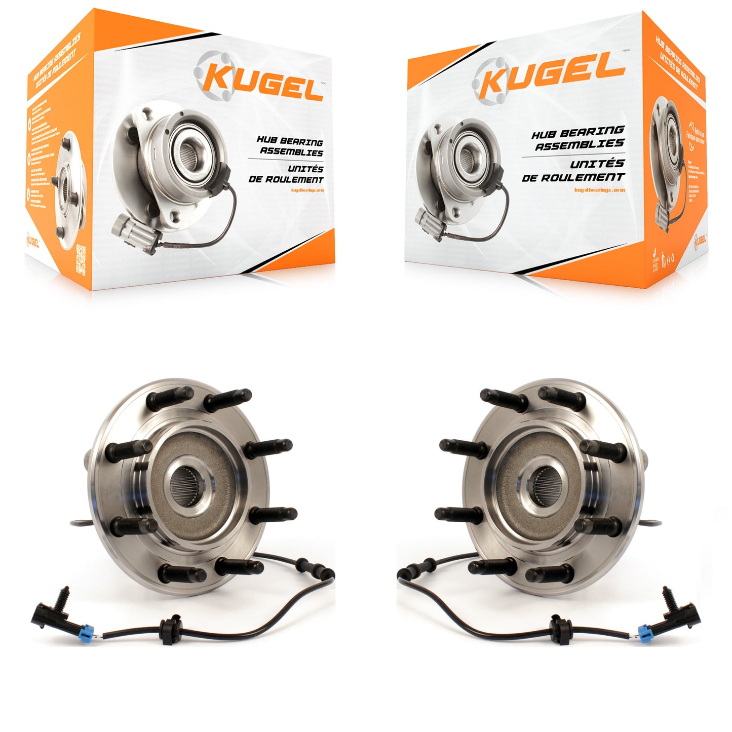 [Avant] Kit d'ensemble roulement de roue et moyeu pour Chevrolet Silverado 2500 HD GMC Sierra 3500 Suburban Hummer H2 Yukon XL K70-100430