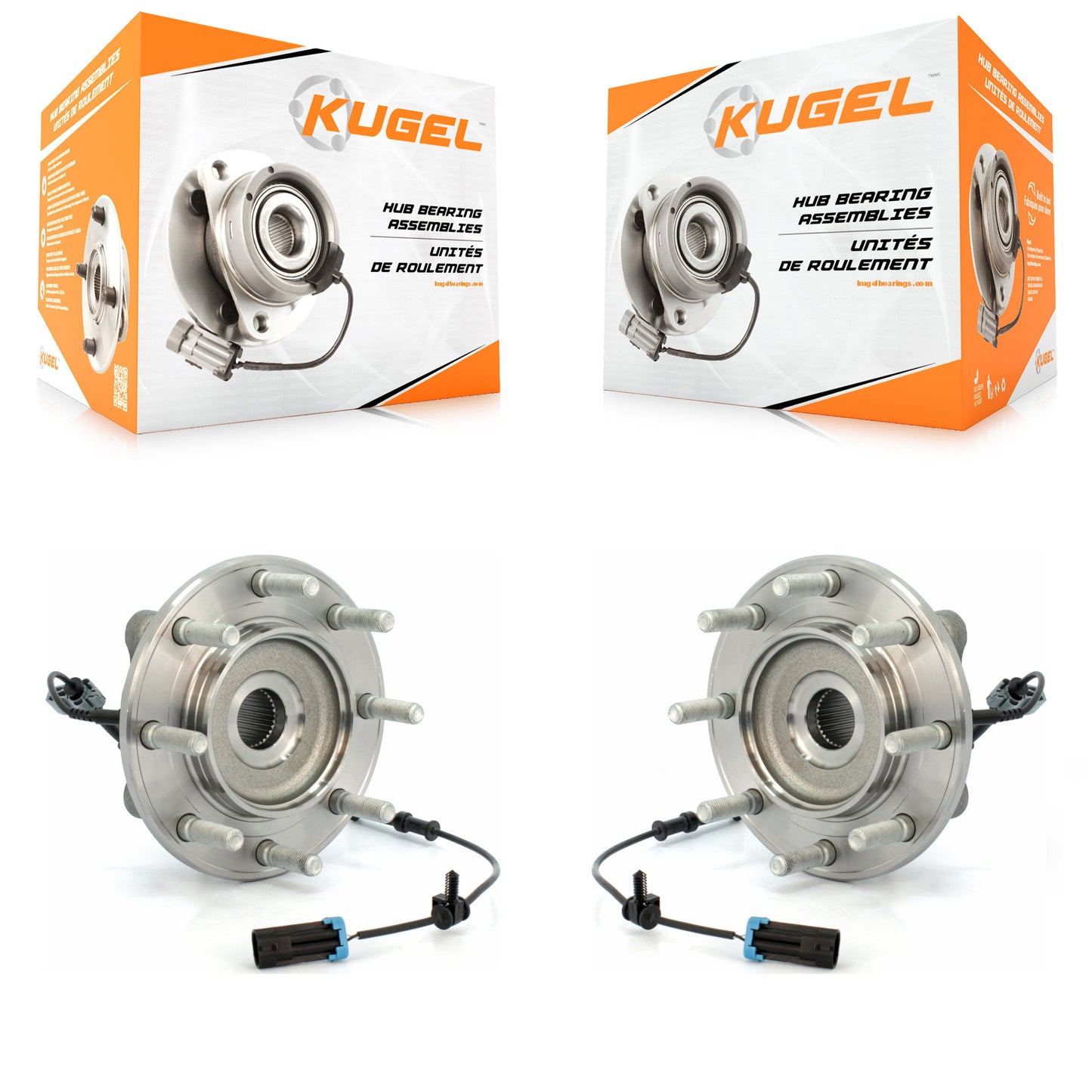 [Avant] Kit d'ensemble roulement de roue et moyeu pour 2007-2010 Chevrolet Silverado 3500 HD GMC Sierra avec Heavy Duty Suspension K70-100431