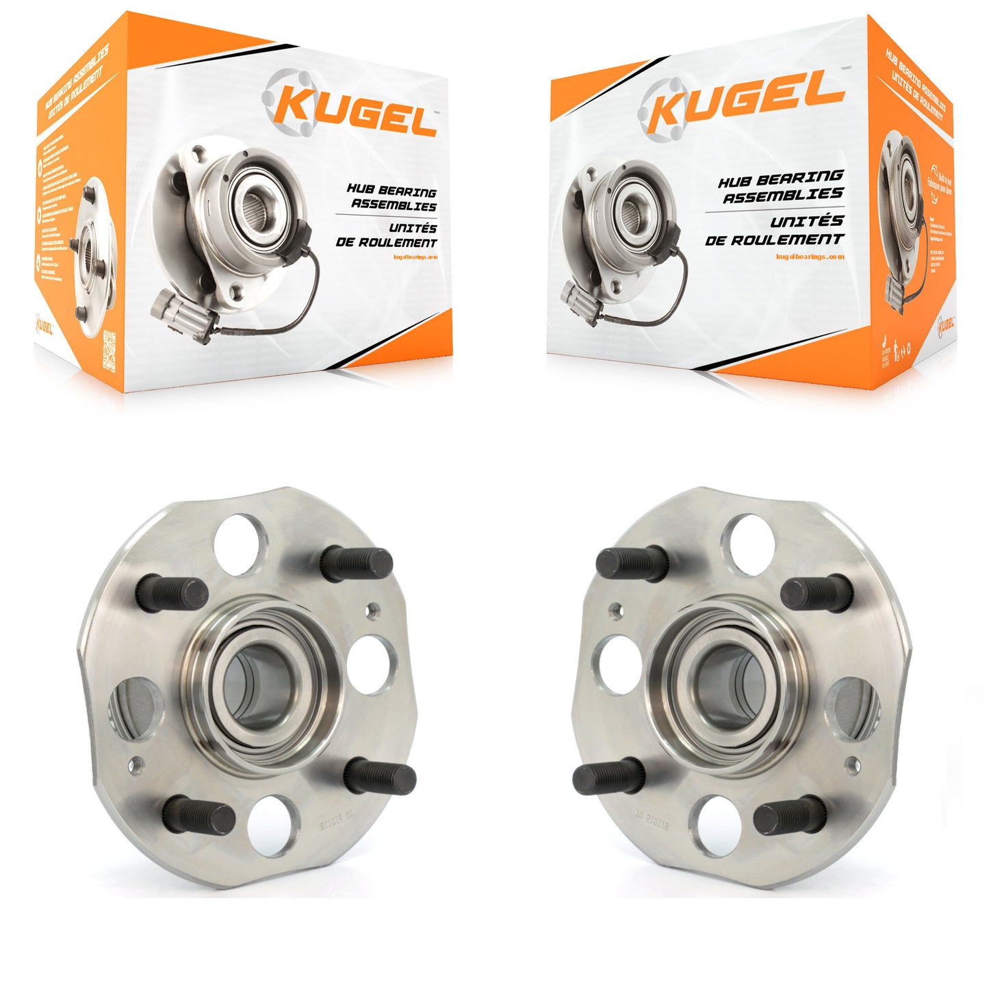 [Arrière] Kit d'ensemble roulement de roue et moyeu pour 1998-2002 Honda Accord 2.3L avec 4-Wheel ABS K70-100586
