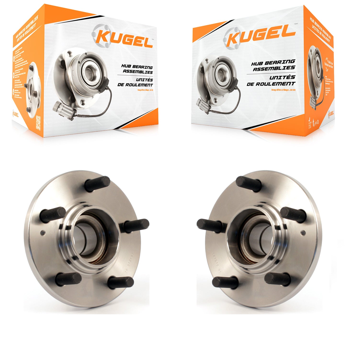 [Arrière] Kit d'ensemble roulement de roue et moyeu pour 2001-2006 Hyundai Santa Fe FWD avec Non-ABS K70-100599