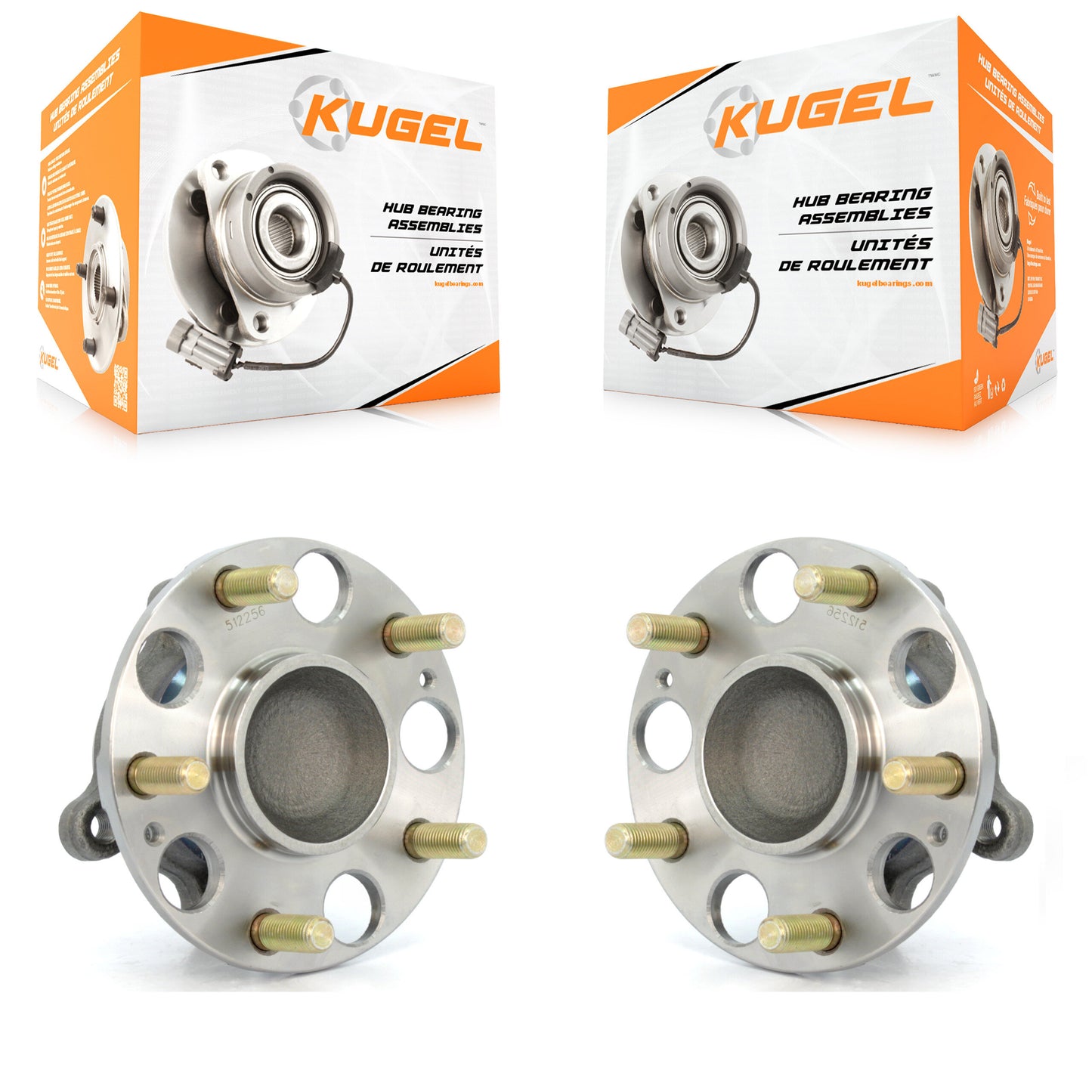 [Arrière] Kit d'ensemble roulement de roue et moyeu pour Honda Civic Acura CSX K70-100620