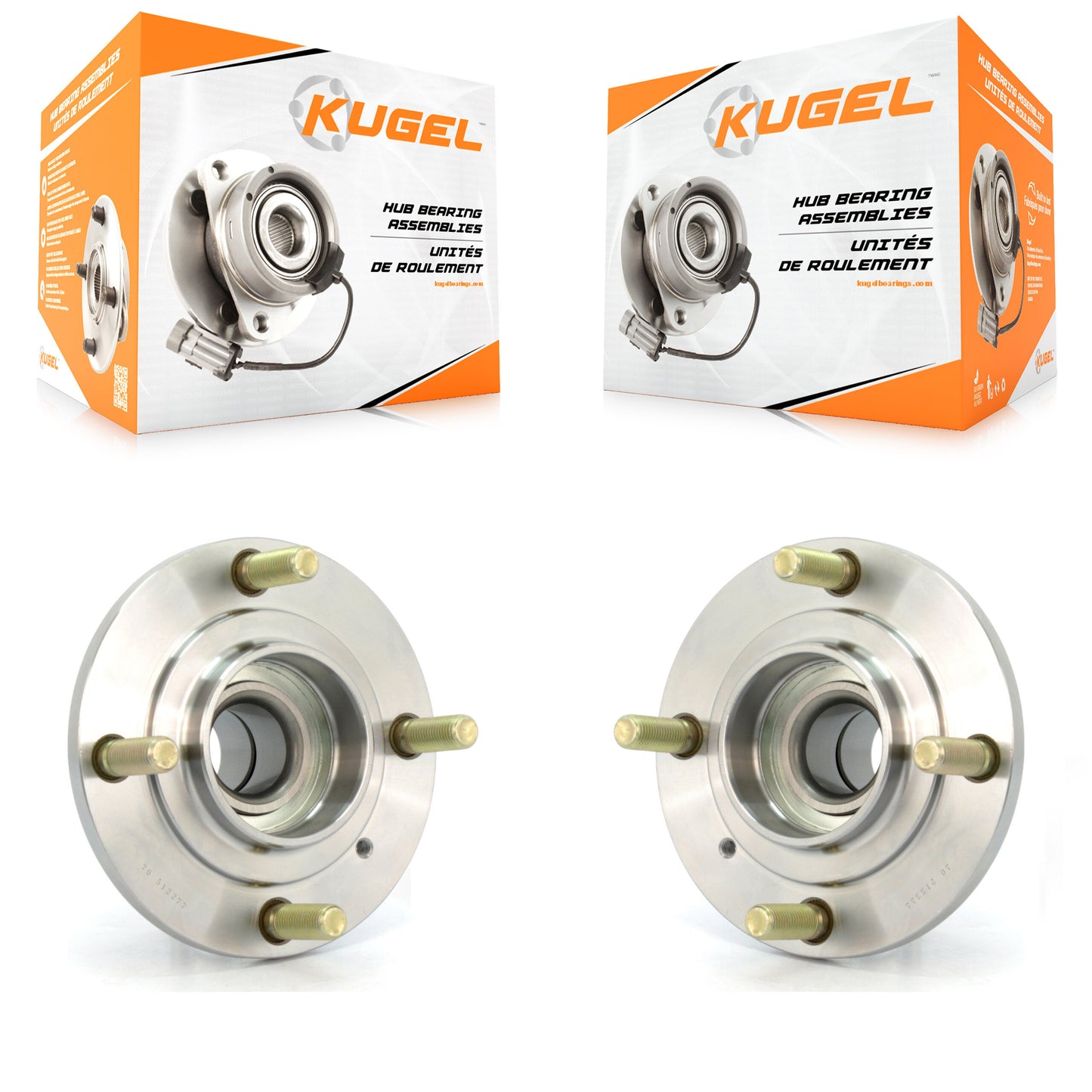 [Arrière] Kit d'ensemble roulement de roue et moyeu pour Mitsubishi Lancer K70-100631