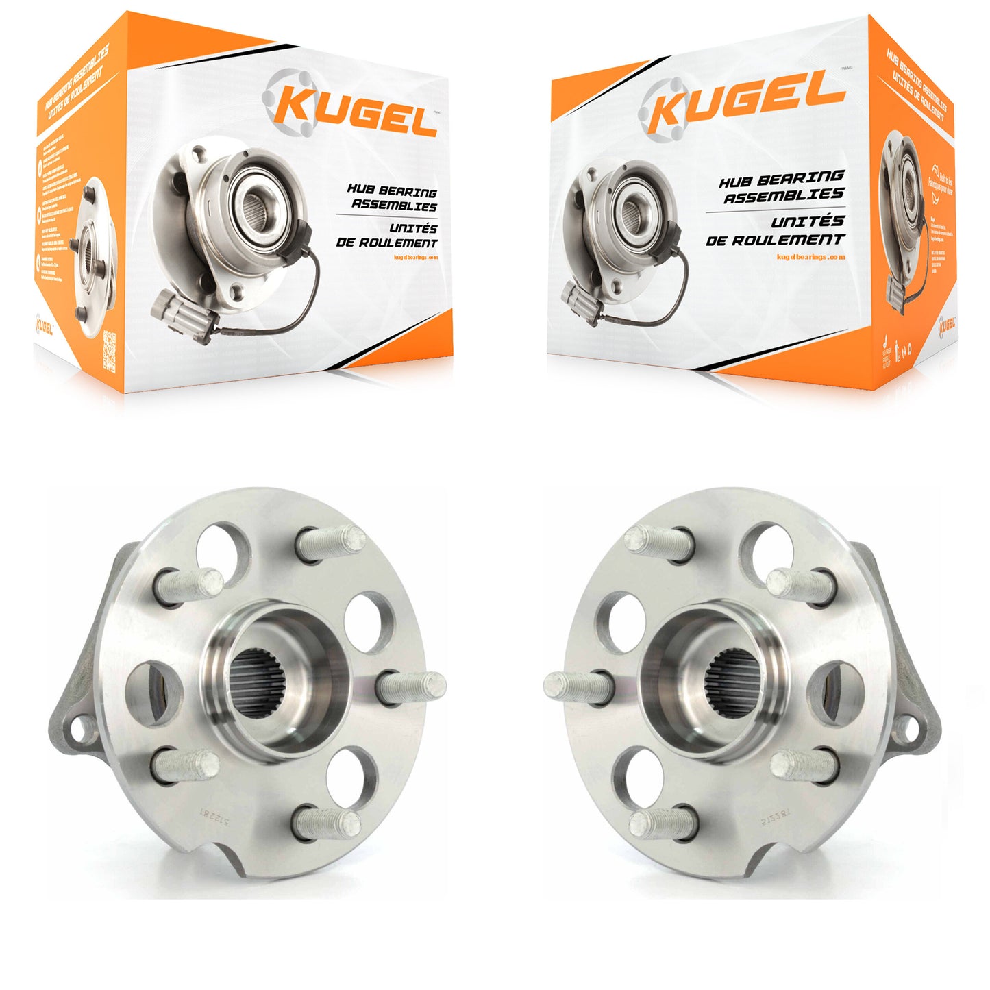 [Arrière] Kit d'ensemble roulement de roue et moyeu pour 2004-2010 Toyota Sienna AWD K70-100633