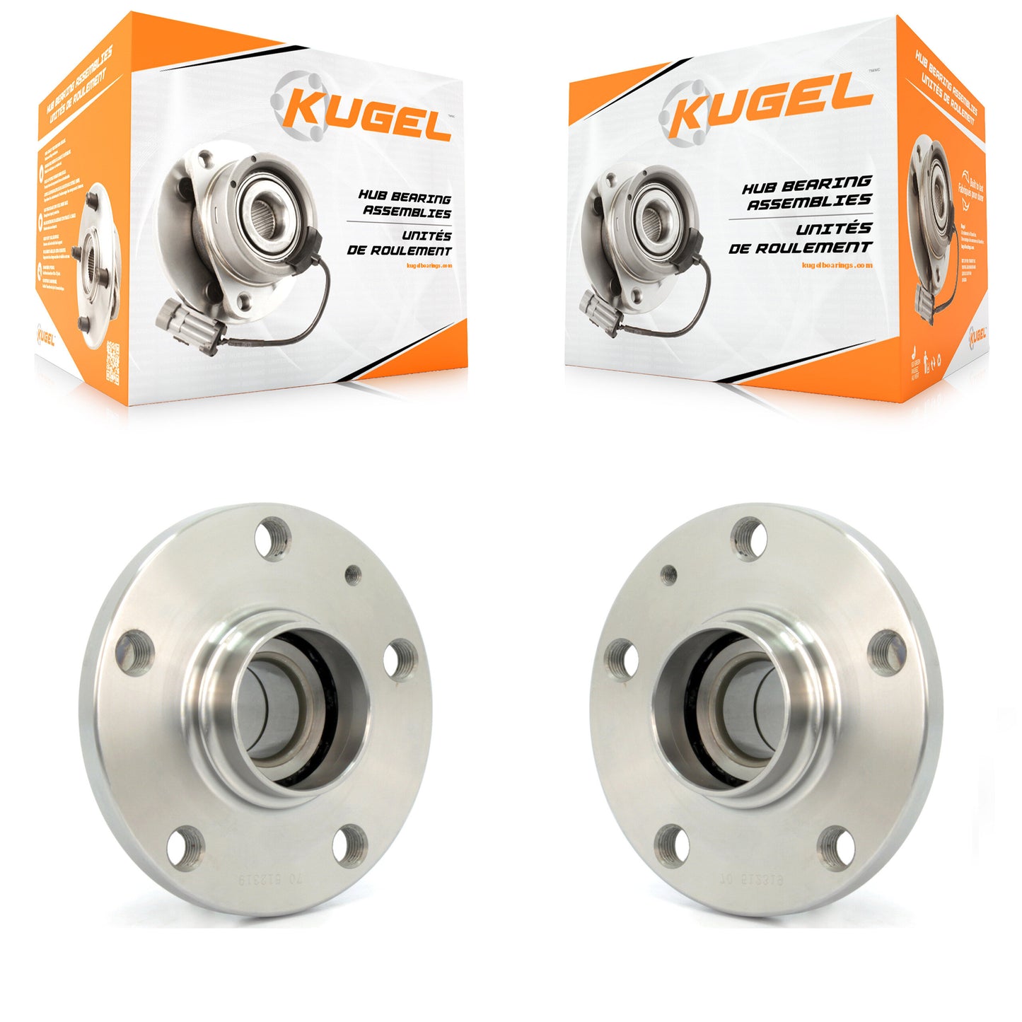[Arrière] Kit d'ensemble roulement de roue et moyeu pour Volkswagen Jetta Passat Tiguan Beetle CC Golf Audi Q3 GTI Eos R TT Arteon City K70-100655