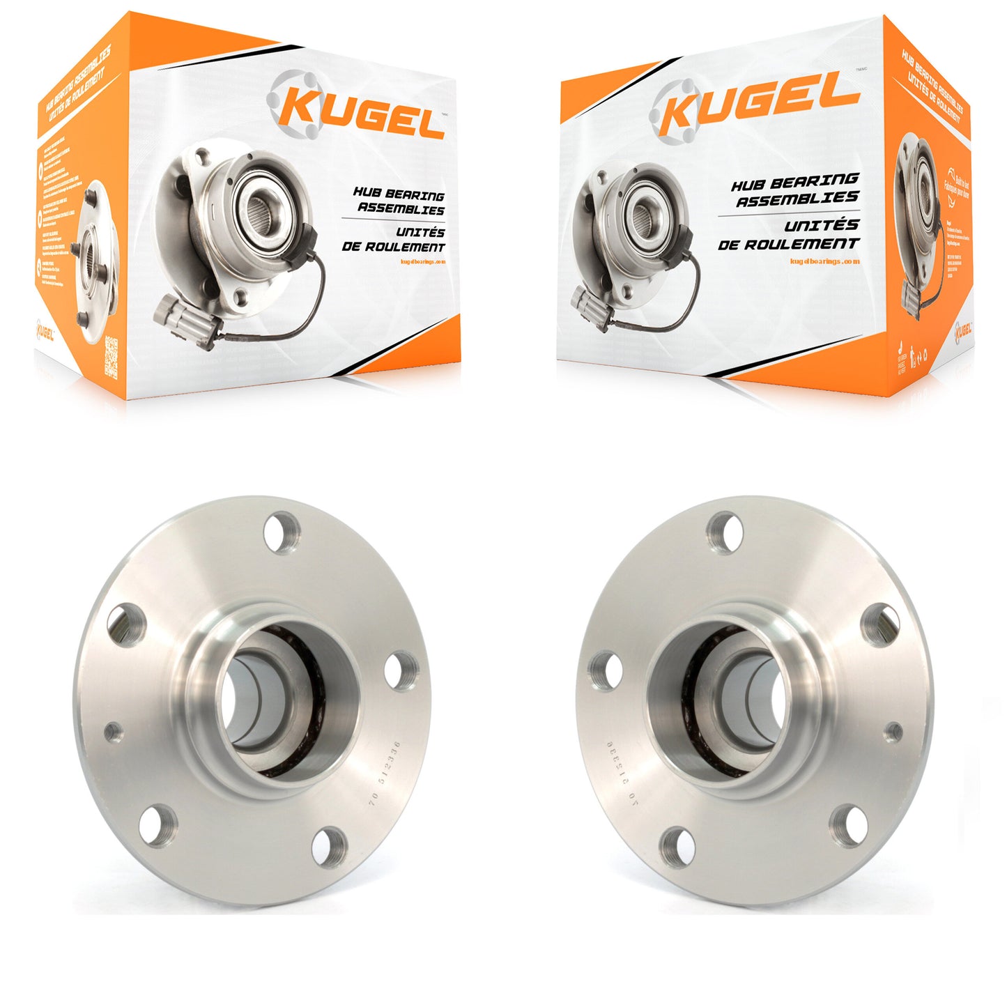 [Arrière] Kit d'ensemble roulement de roue et moyeu pour Volkswagen Jetta GTI Audi A3 Beetle Golf Rabbit SportWagen e-Golf Sportback e-tron R City K70-100671