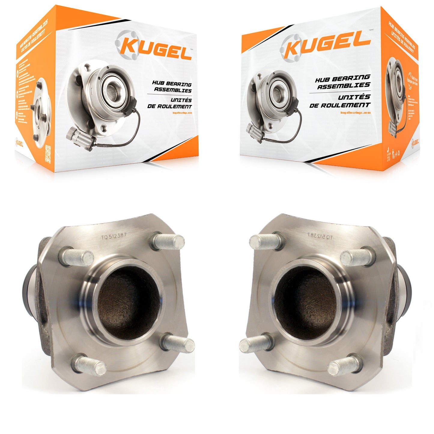 [Arrière] Kit d'ensemble roulement de roue et moyeu pour 2007-2011 Nissan Versa Non-ABS K70-100705
