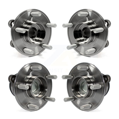 [Avant + Arrière] Kit d'ensemble roulement de roue et moyeu pour Ford Fusion Lincoln MKZ Police Responder Hybrid SSV Plug-In K70-101159