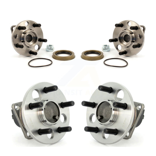 [Avant + Arrière] Kit d'ensemble roulement de roue et moyeu pour Chevrolet Cavalier Pontiac Sunfire Grand Am Corsica Buick Skylark Oldsmobile Achieva Beretta Sunbird K70-101160