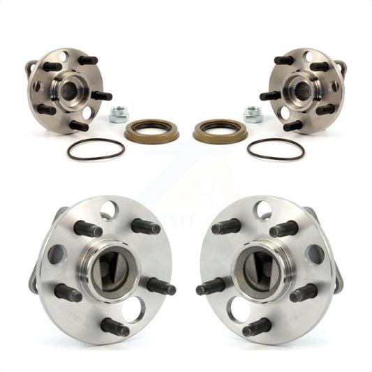 [Avant + Arrière] Kit d'ensemble roulement de roue et moyeu pour Chevrolet Cavalier Pontiac Sunfire Grand Am Buick Corsica Oldsmobile Sunbird Beretta Skylark Cutlass Calais Skyhawk J2000 Firenza Somerset K70-101161 par Kugel