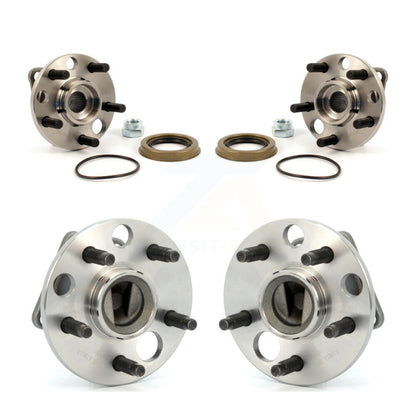 [Avant + Arrière] Kit d'ensemble roulement de roue et moyeu pour Chevrolet Cavalier Pontiac Sunfire Grand Am Buick Corsica Oldsmobile Sunbird Beretta Skylark Cutlass Calais Skyhawk J2000 Firenza Somerset K70-101161