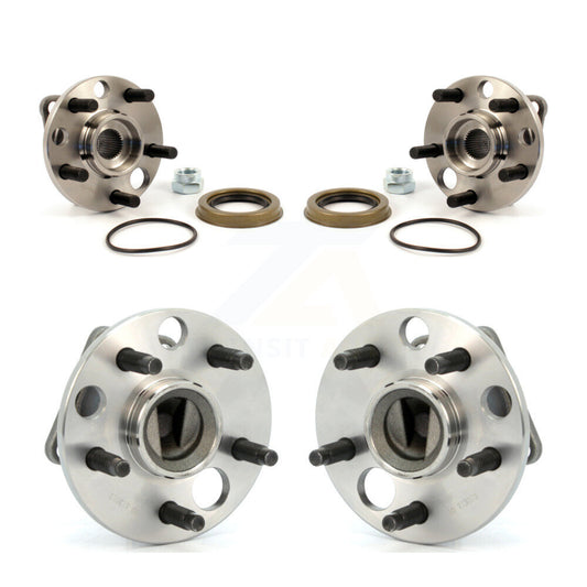 [Avant + Arrière] Kit d'ensemble roulement de roue et moyeu pour Chevrolet Cavalier Pontiac Sunfire Grand Am Buick Corsica Oldsmobile Sunbird Beretta Skylark Cutlass Calais Skyhawk J2000 Firenza Somerset K70-101161