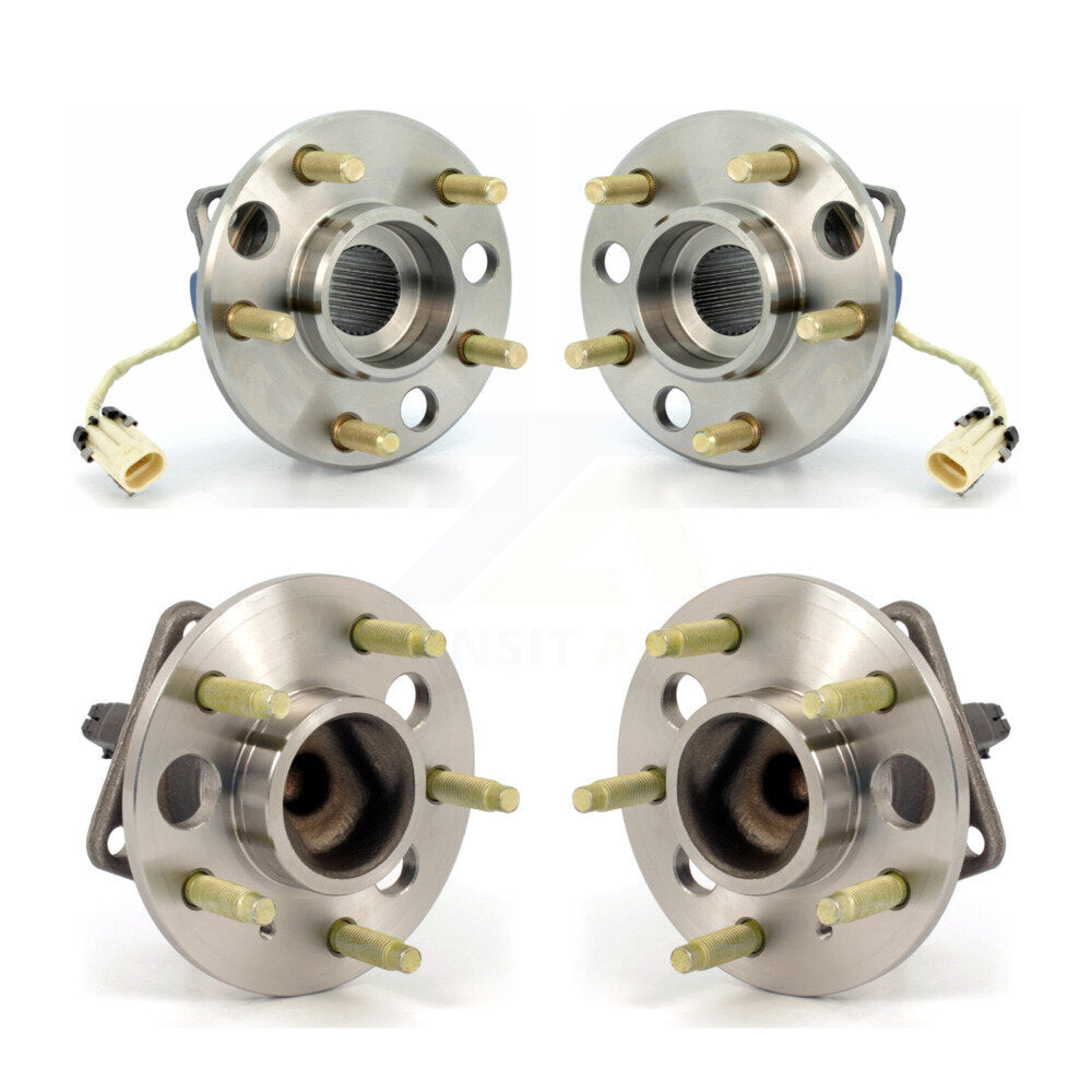[Avant + Arrière] Kit d'ensemble roulement de roue et moyeu pour Buick Riviera Cadillac Oldsmobile Aurora Eldorado Seville Toronado K70-101163