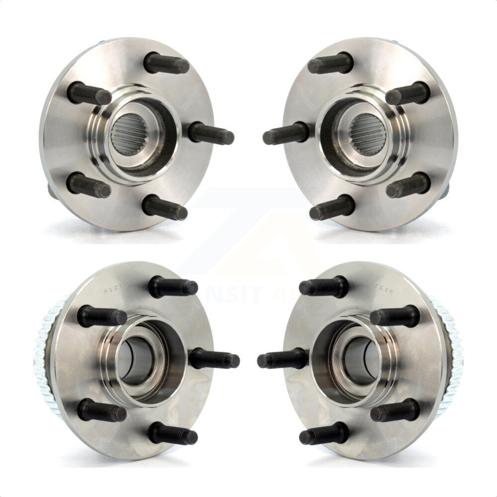 [Avant + Arrière] Kit d'ensemble roulement de roue et moyeu pour Ford Taurus Mercury Sable Lincoln Continental K70-101167 par Kugel