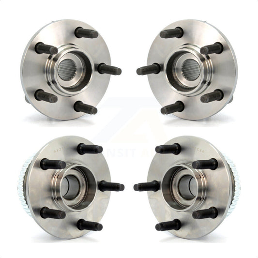 [Avant + Arrière] Kit d'ensemble roulement de roue et moyeu pour Ford Taurus Mercury Sable Lincoln Continental K70-101167 par Kugel