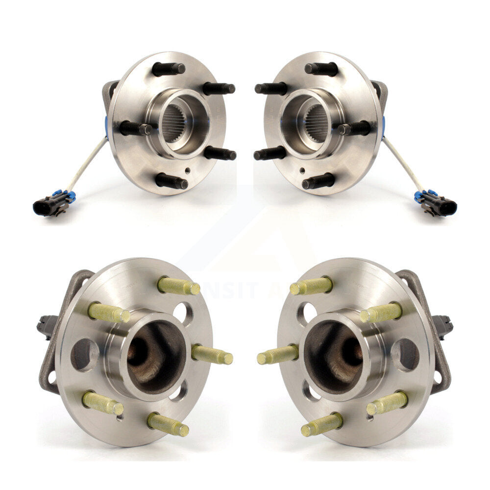 [Avant + Arrière] Kit d'ensemble roulement de roue et moyeu pour Buick LeSabre Cadillac Lucerne DeVille DTS Park Avenue Pontiac Bonneville Seville Oldsmobile Aurora Riviera K70-101172