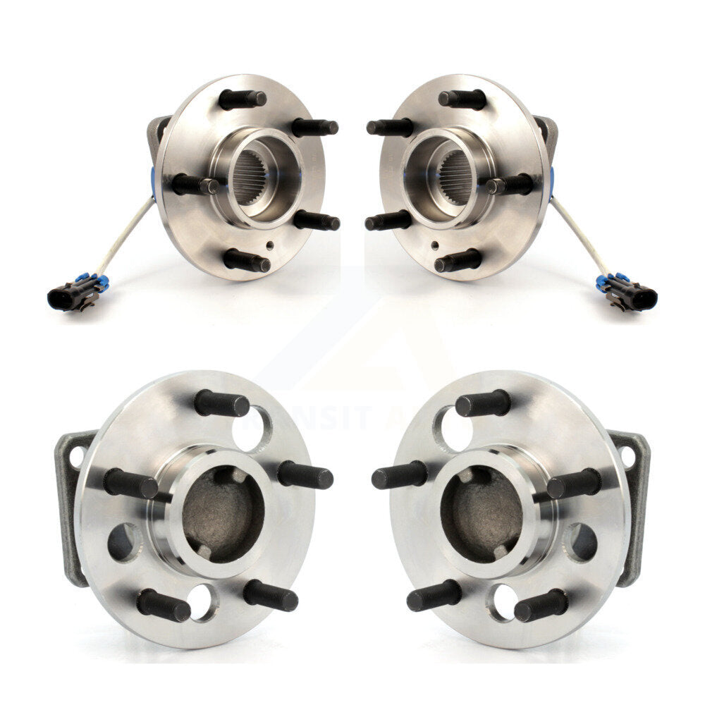 [Avant + Arrière] Kit d'ensemble roulement de roue et moyeu pour 2001-2002 Pontiac Aztek FWD avec Non-ABS K70-101174