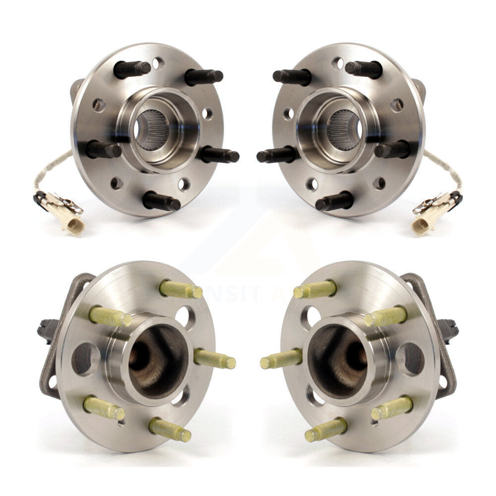 [Avant + Arrière] Kit d'ensemble roulement de roue et moyeu pour Chevrolet Malibu Pontiac Grand Am Oldsmobile Cutlass K70-101183