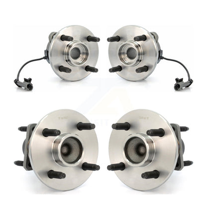 [Avant + Arrière] Kit d'ensemble roulement de roue et moyeu pour Chevrolet Cobalt Saturn Ion Pontiac G5 Pursuit avec 4 Lug Wheels 4-Wheel ABS K70-101202