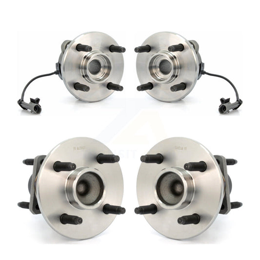 [Avant + Arrière] Kit d'ensemble roulement de roue et moyeu pour Chevrolet Cobalt Saturn Ion Pontiac G5 Pursuit avec 4 Lug Wheels 4-Wheel ABS K70-101202