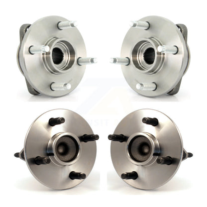 [Avant + Arrière] Kit d'ensemble roulement de roue et moyeu pour Chevrolet Cobalt Saturn Ion Pontiac G5 Pursuit avec 4 Lug Wheels Non-ABS K70-101203