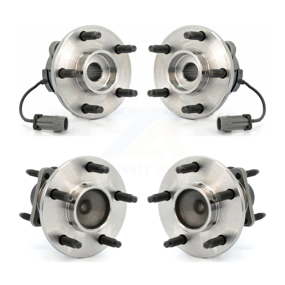 [Avant + Arrière] Kit d'ensemble roulement de roue et moyeu pour Chevrolet Cobalt HHR Saturn Ion Pontiac G5 Pursuit K70-101204