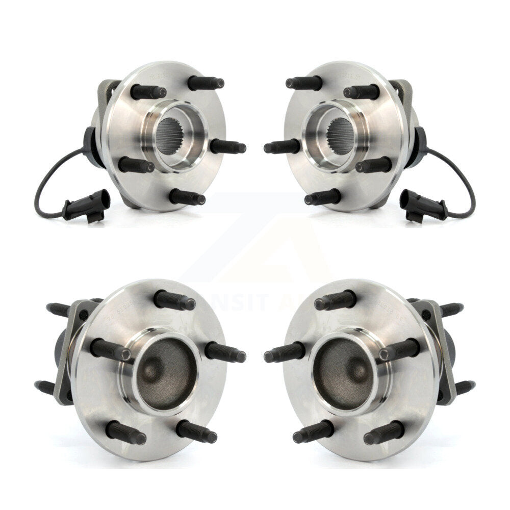 [Avant + Arrière] Kit d'ensemble roulement de roue et moyeu pour 2008 Chevrolet Cobalt 2.0L avec 5 Lug Wheels K70-101210