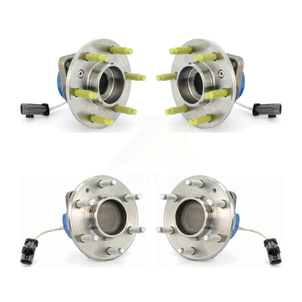 [Avant + Arrière] Kit d'ensemble roulement de roue et moyeu pour Chevrolet Uplander Buick Terraza Pontiac Montana 3 Hole Triangular Flange K70-101230