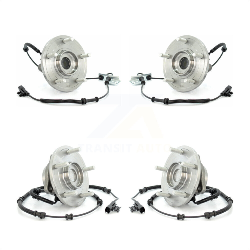 [Avant + Arrière] Kit d'ensemble roulement de roue et moyeu pour Chrysler Town Country Dodge Grand Caravan Volkswagen Routan K70-101257 par Kugel