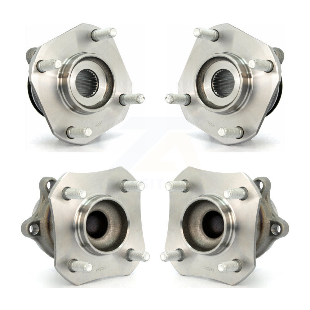 [Avant + Arrière] Kit d'ensemble roulement de roue et moyeu pour 2007-2012 Nissan Sentra 2.0L avec 4-Wheel ABS K70-101267