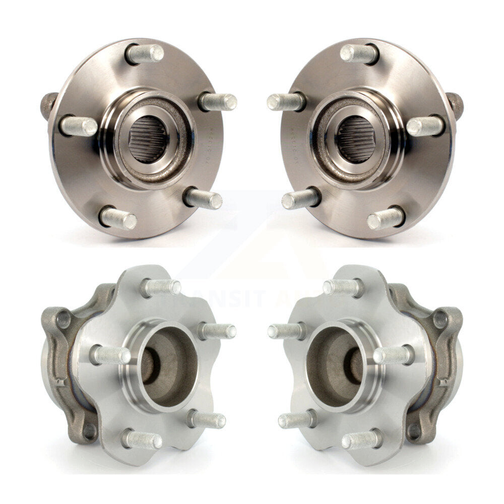 [Avant + Arrière] Kit d'ensemble roulement de roue et moyeu pour 2007-2012 Nissan Sentra 2.5L K70-101270