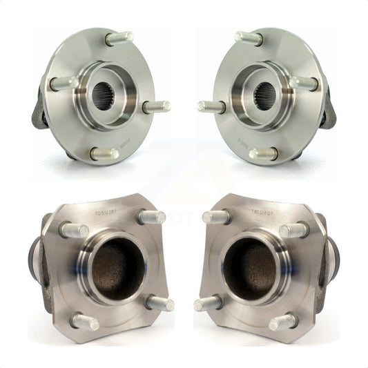 [Avant + Arrière] Kit d'ensemble roulement de roue et moyeu pour 2007-2011 Nissan Versa Non-ABS K70-101275 par Kugel