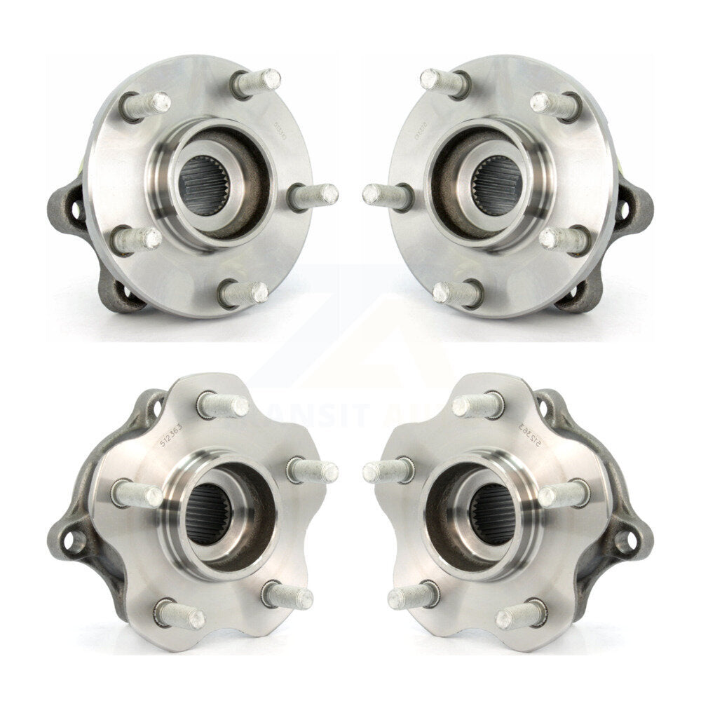 [Avant + Arrière] Kit d'ensemble roulement de roue et moyeu pour 2003-2007 Nissan Murano AWD K70-101278