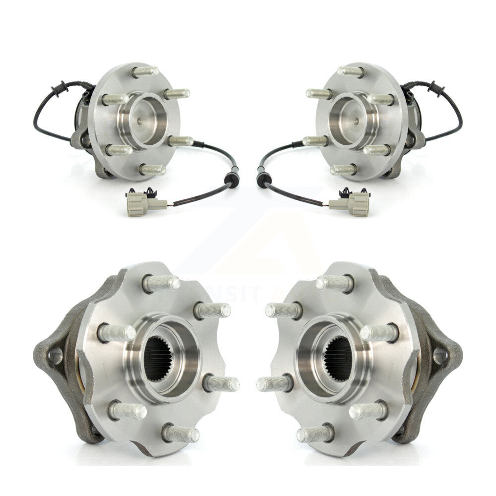 [Avant + Arrière] Kit d'ensemble roulement de roue et moyeu pour 2005-2012 Nissan Pathfinder RWD K70-101291