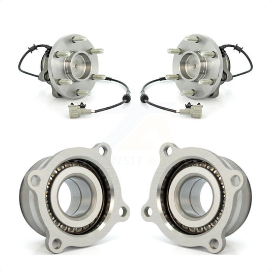 [Avant + Arrière] Kit d'ensemble roulement de roue et moyeu pour Nissan Frontier Xterra Suzuki Equator K70-101292 par Kugel