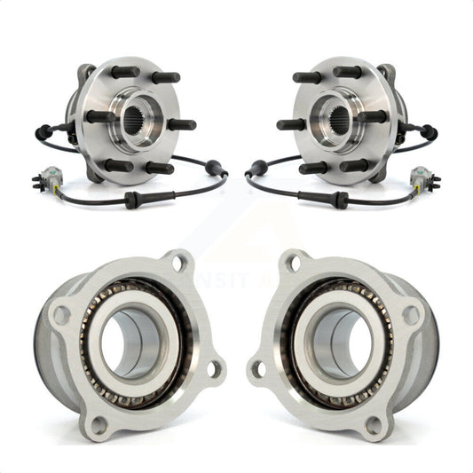 [Avant + Arrière] Kit d'ensemble roulement de roue et moyeu pour Nissan Frontier Xterra Suzuki Equator K70-101294 par Kugel