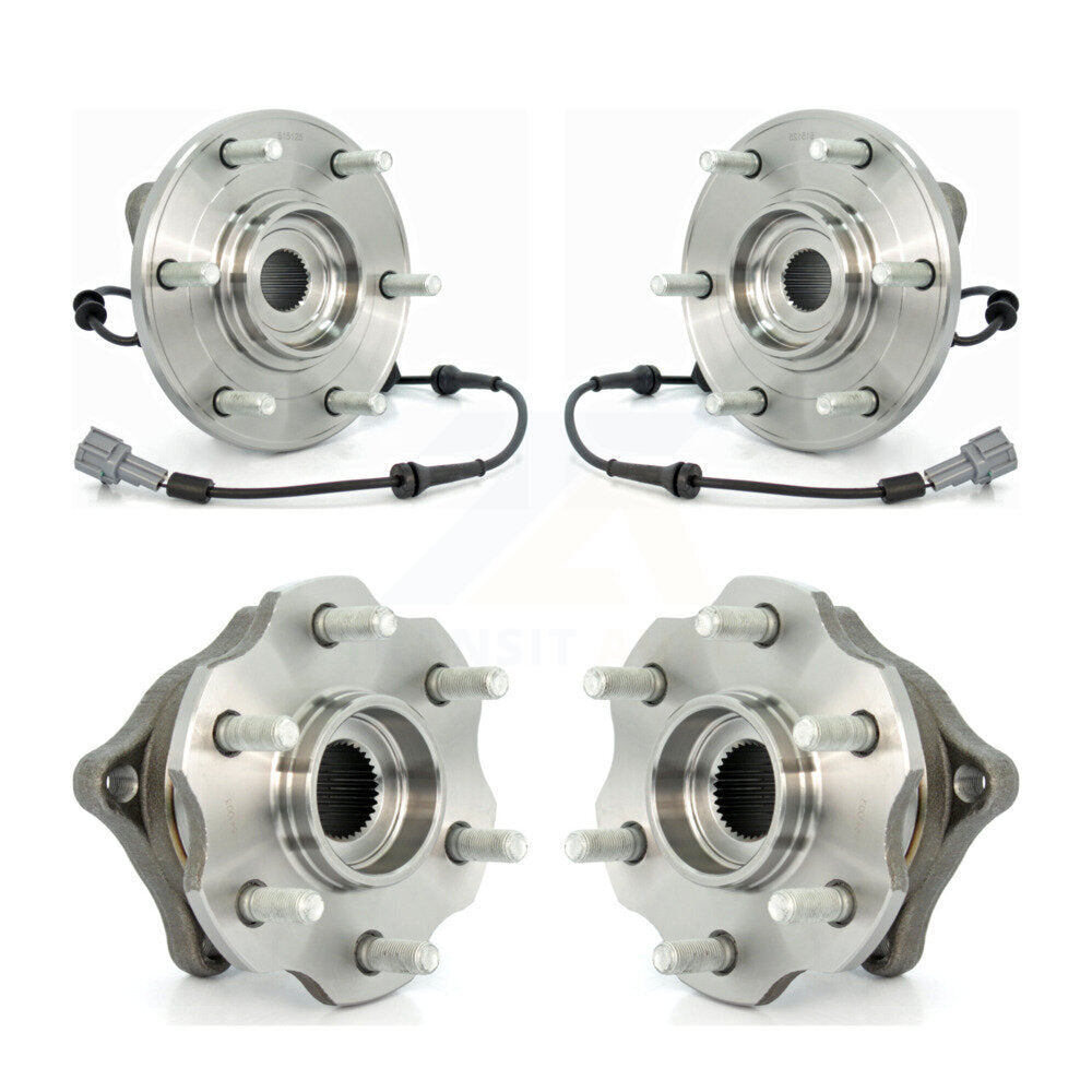 [Avant + Arrière] Kit d'ensemble roulement de roue et moyeu pour 2008 Nissan Armada AWD 4WD avec Internal ABS K70-101297