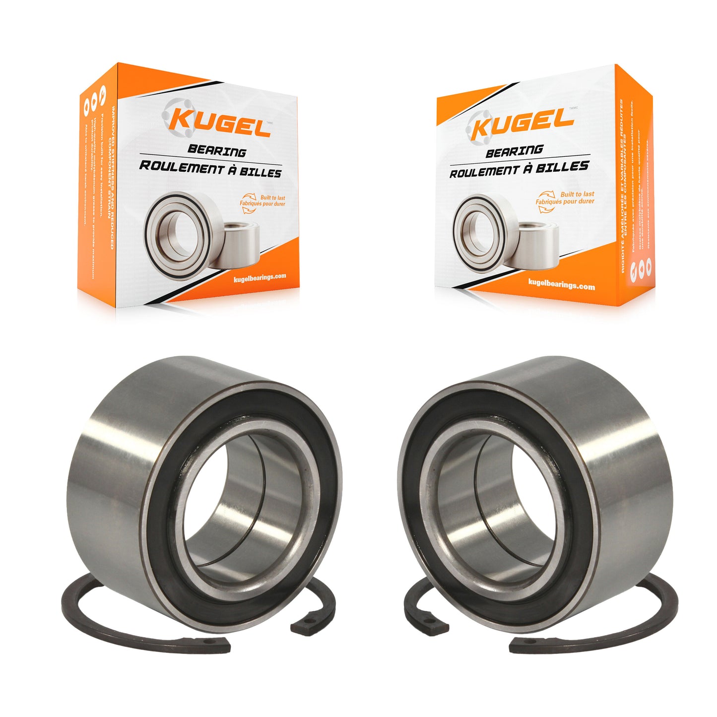 [Intérieur avant] Kit d'ensemble roulement de roue et cage pour Subaru Forester Impreza Outback Legacy Baja Nissan Saab 9-2X Maxima Stanza XT Multi K70-101318