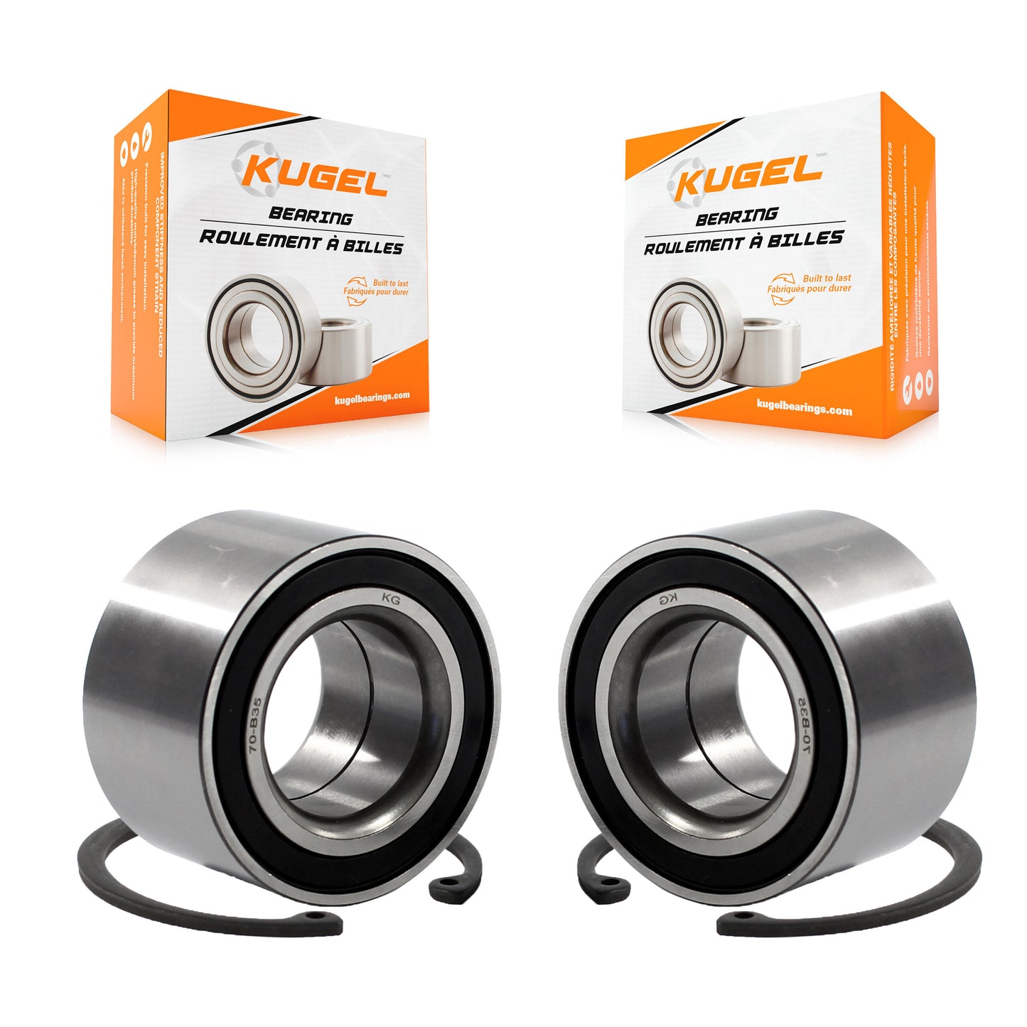 [Intérieur avant] Kit de Roulement de roue pour Spectrum Chevrolet Isuzu I-Mark Geo Pontiac Sunburst K70-101340