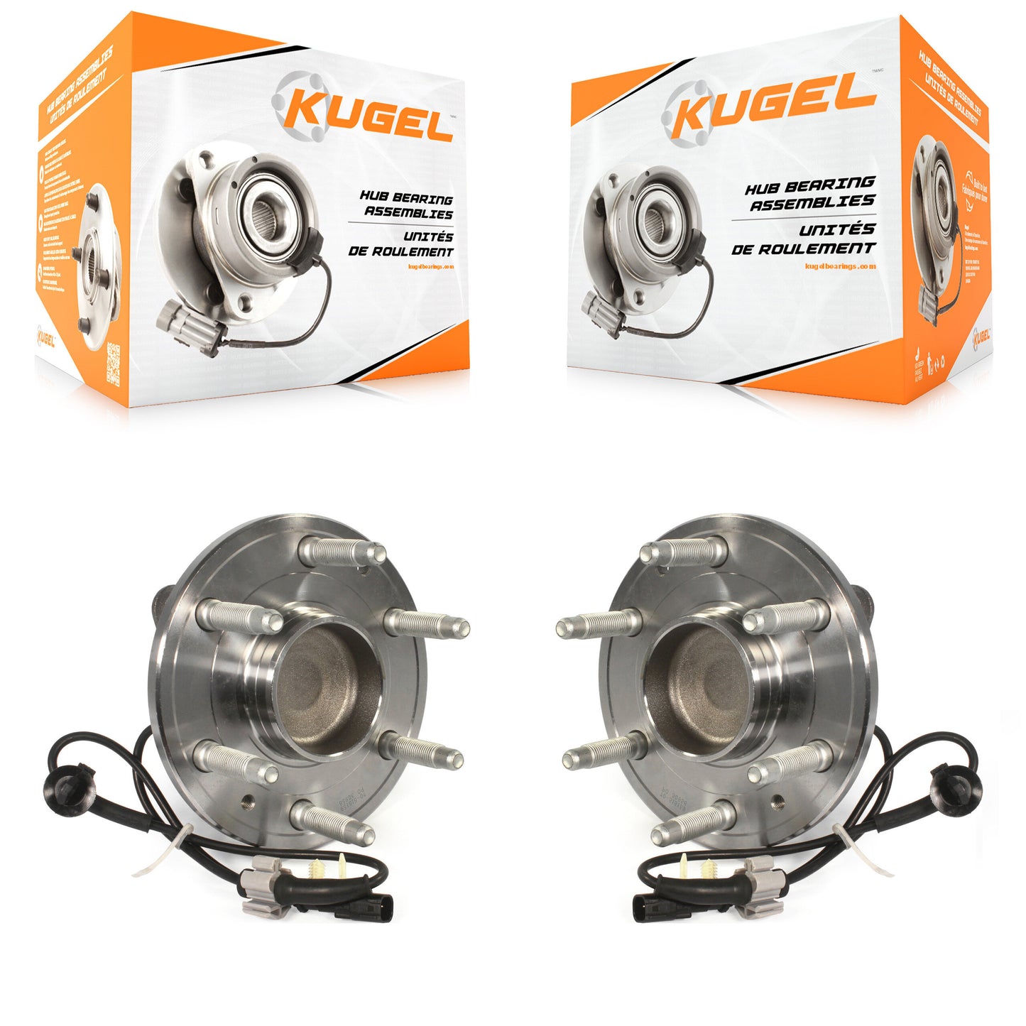 [Avant] Kit d'ensemble roulement de roue et moyeu pour Chevrolet Silverado 1500 GMC Sierra Tahoe Suburban Yukon Cadillac XL Escalade ESV LD Limited RWD K70-101418