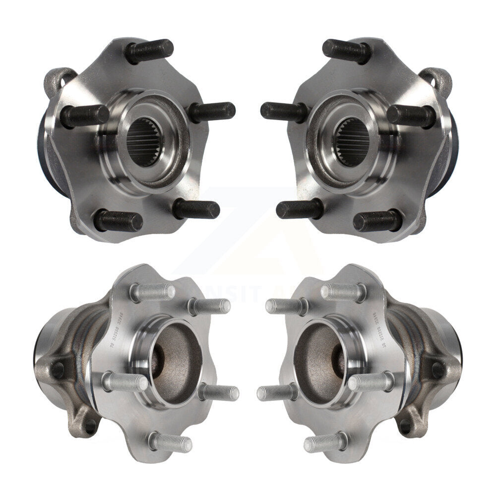 [Avant + Arrière] Kit d'ensemble roulement de roue et moyeu pour 2013-2017 Nissan LEAF K70-101463