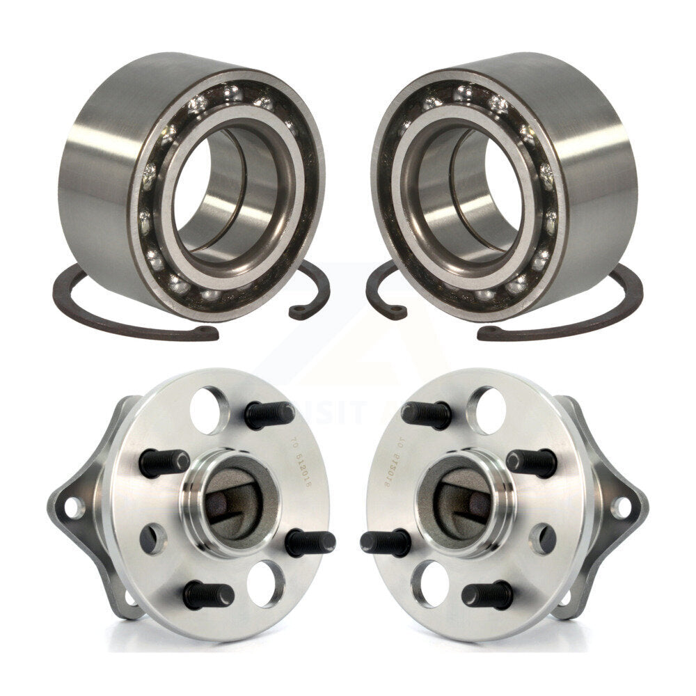 [Avant + Arrière] Kit de Roulement de roue pour Toyota Corolla Prizm Chevrolet Geo Non-ABS K70-101527