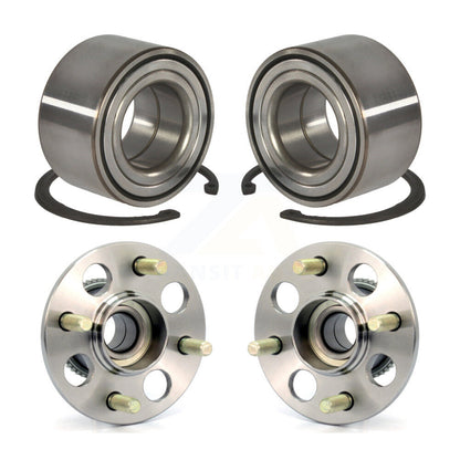 [Avant + Arrière] Kit de Roulement de roue pour 1996 Honda Civic HX avec Drum rear brakes 4-Wheel ABS K70-101538