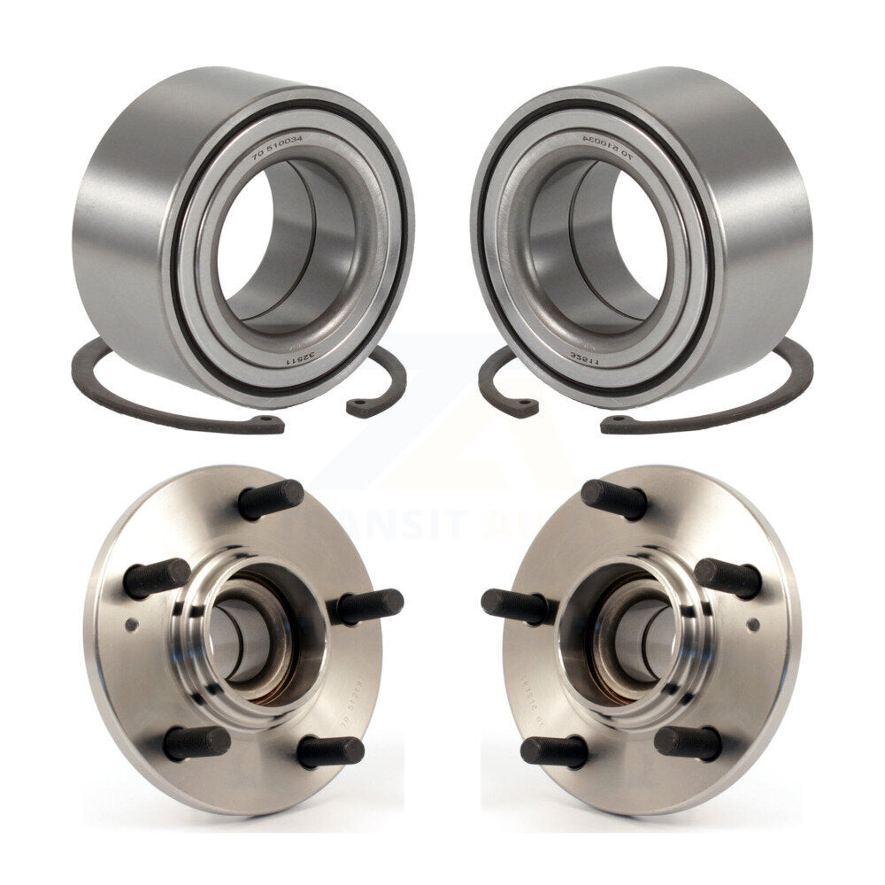 [Avant + Arrière] Kit de Roulement de roue pour 2001-2006 Hyundai Santa Fe FWD avec Non-ABS K70-101553