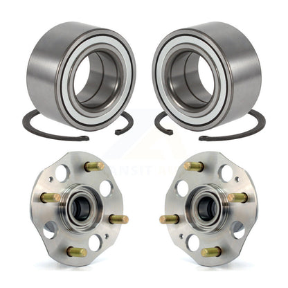 [Avant + Arrière] Kit de Roulement de roue pour 1998-2002 Honda Accord 2.3L avec Drum rear brakes Non-ABS K70-101562