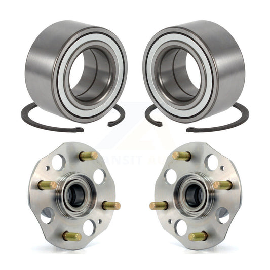 [Avant + Arrière] Kit de Roulement de roue pour 1998-2002 Honda Accord 2.3L avec Drum rear brakes Non-ABS K70-101562